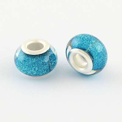 Large Hole Resin European Beads OPDL-R118-01B-1