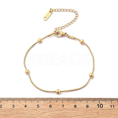 304 Stainless Steel Satellite Chains Bracelets for Women BJEW-D337-01D-G-1