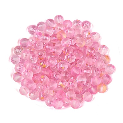 Frosted Baking Paint Glass Beads DGLA-N005-8mm-03-1