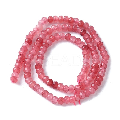 Dyed Natural Malaysia Jade Rondelle Beads Strands G-E316-2x4mm-62-1