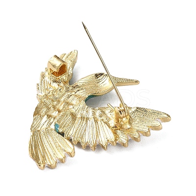 Bird Rhinestone Enamel Pins LS-JEWB-G040-09G-01-1