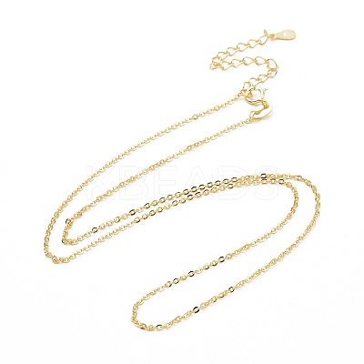 925 Sterling Silver Cable Chains Necklace for Women STER-I021-09G-1