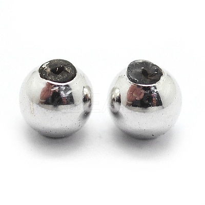 Anti-Tarnish Rhodium Plated 925 Sterling Silver Beads STER-I016-106B-P-1