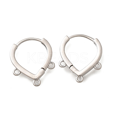 Brass Stud Earring Findings LS-KK-Q035-08P-1