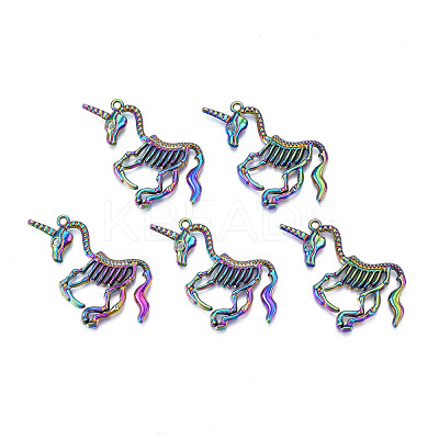 Rainbow Color Alloy Pendants PALLOY-N156-190-1
