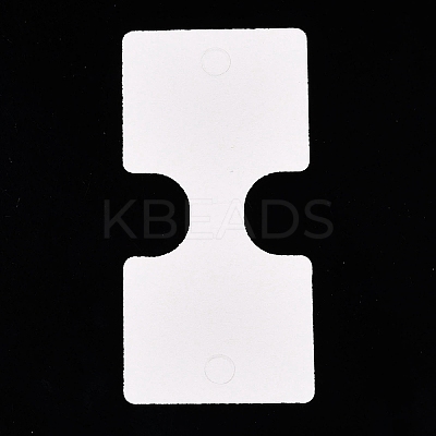 Folding Flower Pattern Paper Jewlery Display Cards for Necklaces CDIS-T004-22-1
