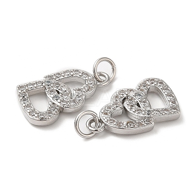Eco-Friendly Brass Micro Pave Cubic Zirconia Pendants KK-M246-23P-1