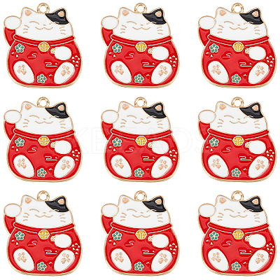 20Pcs Alloy Enamel Pendants ENAM-SC0005-34-1