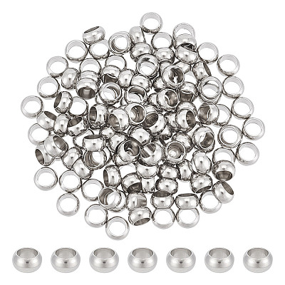 120Pcs 201 Stainless Steel Spacer Beads STAS-UN0053-86-1