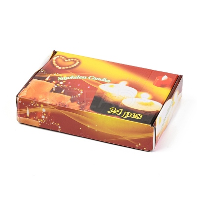 Plastic Flameless LED Tea Light Candles LS-AJEW-H123-01B-1