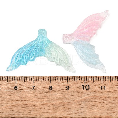 Luminous Ocean Transparent Resin Cabochons CRES-L045-02C-1