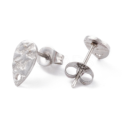 Non-Tarnish 304 Stainless Steel Stud Earring Findings STAS-L216-47P-1