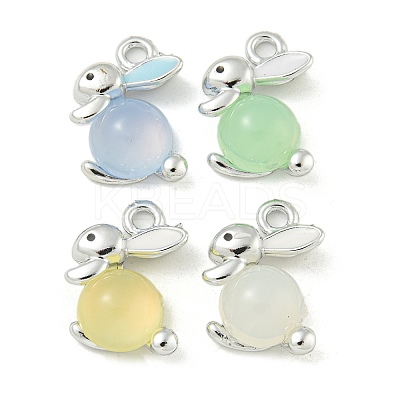 UV Plating Alloy Enamel Pendants FIND-M033-14P-1