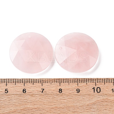 Natural Rose Quartz Pendants X-G-H331-01D-1