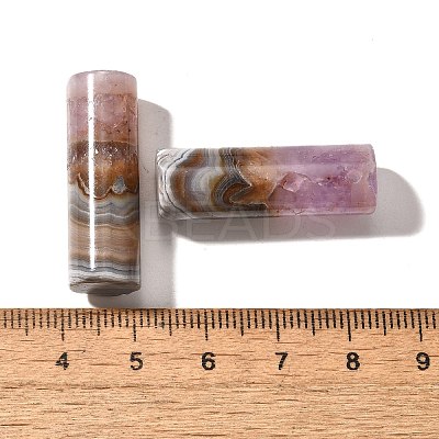 Natural Amethyst Lace Agate Pendants G-A244-08A-1