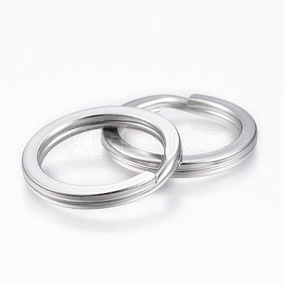 Tarnish Resistant 304 Stainless Steel Split Key Rings STAS-P177-1.6x20mm-P-1