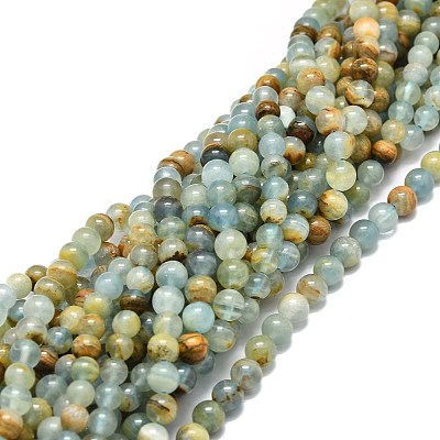 Natural Blue Calcite Beads Strands G-E576-09A-1