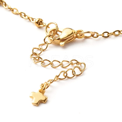 304 Stainless Steel Satellite Chains Necklace NJEW-JN03594-02-1