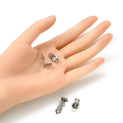 304 Stainless Steel Clip-on Earring Findings STAS-YW0001-63P-1