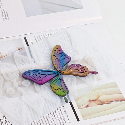 DIY Butterfly Wing & Round Pendant Silicone Molds LS-SIMO-B004-01-1