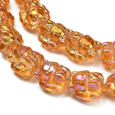 Electroplate Glass Bead Strands EGLA-H110-01HR-03-1