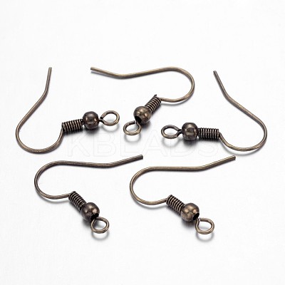 Brass Earring Hooks KK-Q362-AB-NF-1