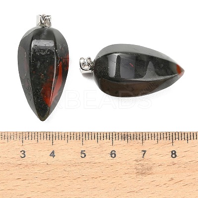 Natural African Bloodstone Pendants GG-K002-16O-1