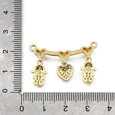 Brass Micro Pave Cubic Zirconia Pendants KK-Q066-15A-G-1