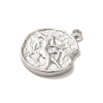 304 Stainless Steel Pendants STAS-B074-08P-08-1