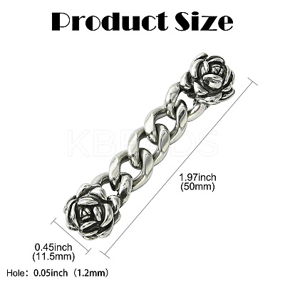 316 Stainless Steel Chain Extender DIY-CJC0006-32-1