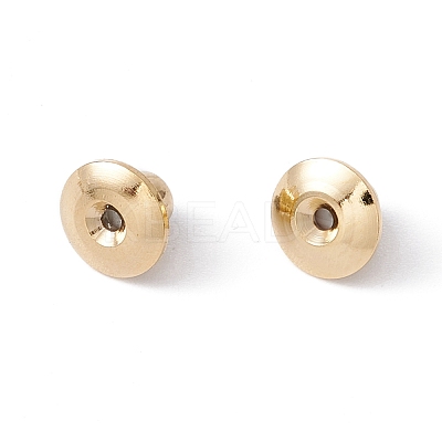 Rack Plating Brass Ear Nuts KK-G433-06LG-1