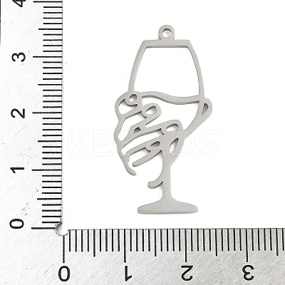 304 Stainless Steel Pendants STAS-G355-03P-1