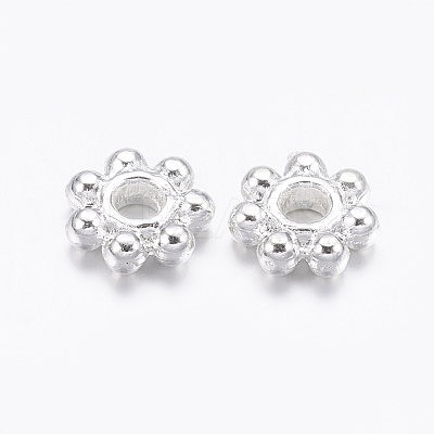 Tibetan Style Alloy Daisy Spacer Beads LF0991Y-S-1