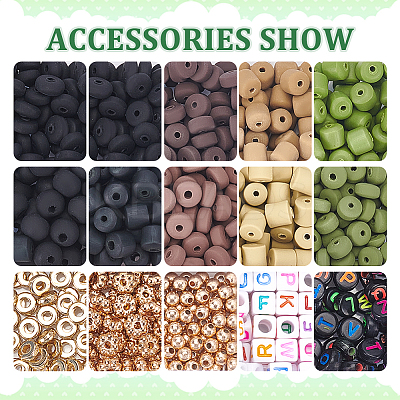 Handmade Polymer Clay Bead Strands CLAY-PH0001-79-1