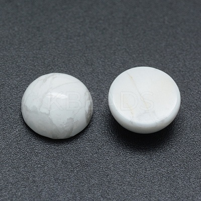 Natural Howlite Cabochons G-P393-R32-10mm-1
