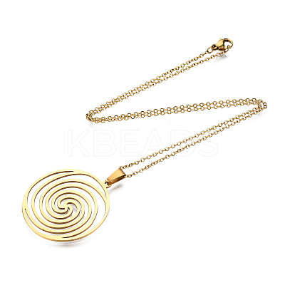 201 Stainless Steel Pendant Necklaces LS-NJEW-S105-JN601-45-2-1