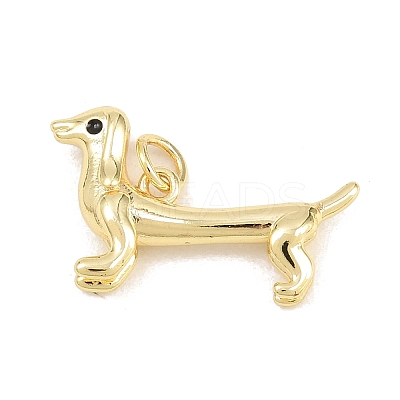 Brass Enamel Pendants KK-F938-43G-1