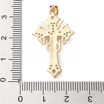 Brass Micro Pave Cubic Zirconia Pendants KK-A212-05A-G-1