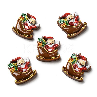 Christmas Opaque Resin Cabochons LS-RESI-K019-42-1