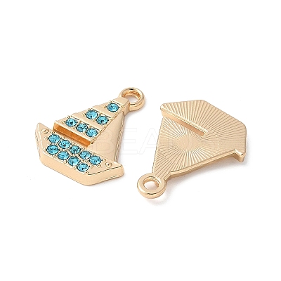 Alloy Rhinestone Pendants PALLOY-E775-05G-1
