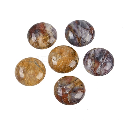 Natural Crazy Agate Cabochons G-H1596-FR-25mm-20-1
