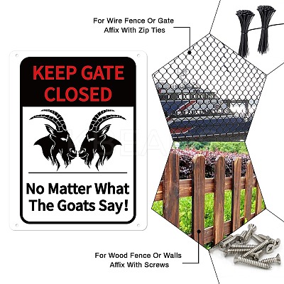 UV Protected & Waterproof Aluminum Warning Signs AJEW-WH0111-F-08-1