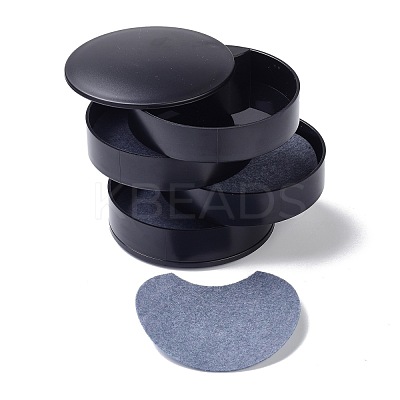 4-Layer Rotating Travel Jewelry Tray Case OBOX-O005-01C-1