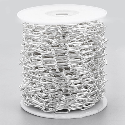 304 Stainless Steel Paperclip Chains CHS-N001-02S-1