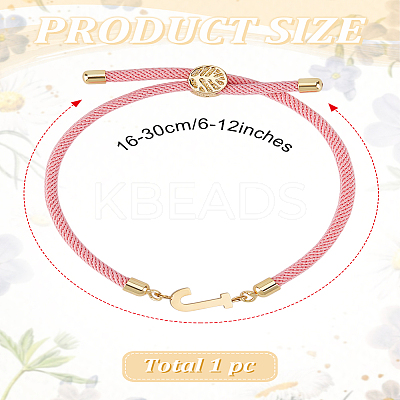 1Pc Adjustable Nylon Cord Slider Bracelets for Women BJEW-LP0001-32J-03-1