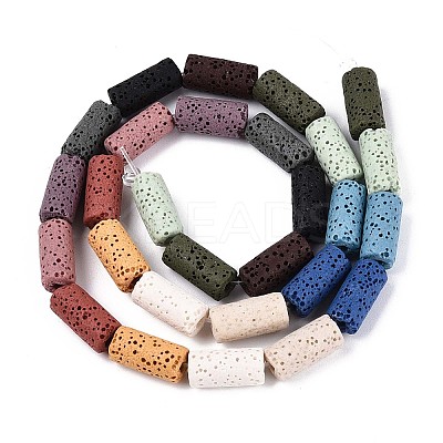 Natural Lava Rock Beads Strands G-N257-15A-01-1