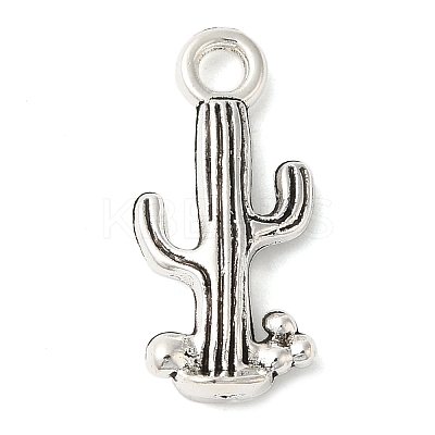 Tibetan Style Alloy Cactus Pendants TIBEP-3932-AS-LF-1