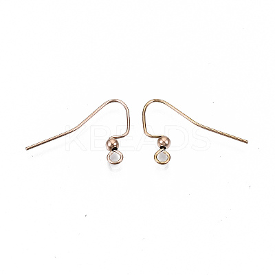 304 Stainless Steel Earring Hooks STAS-S111-010RG-NR-1