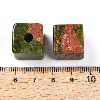 Natural Unakite European Beads G-N345-07A-04-1