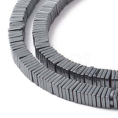 Electroplate Non-magnetic Synthetic Hematite Heishi Beads Strands G-J171A-4x4mm-03-1